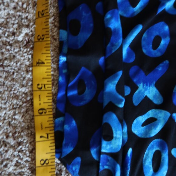 West African Blue and Black Patterned Long Kaftan Bubu Dress w/Pockets NWOT - Picture 15 of 16